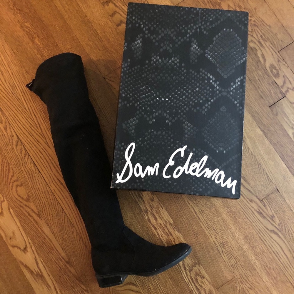 Sam Edelman Paloma black over the knee boots 6.5